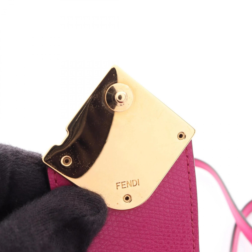 FENDI Pink Diamond Leather Shoulder Bag - Picture 6 of 6